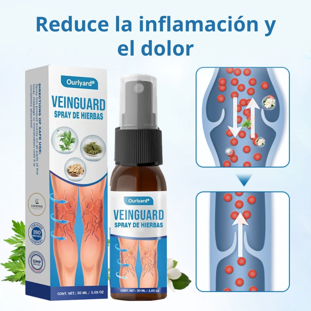 📢Ourlyard® VeinGuard Spray de Hierbas-✅ Clínicamente probado para eliminar las venas varicosas en solo 7 días.