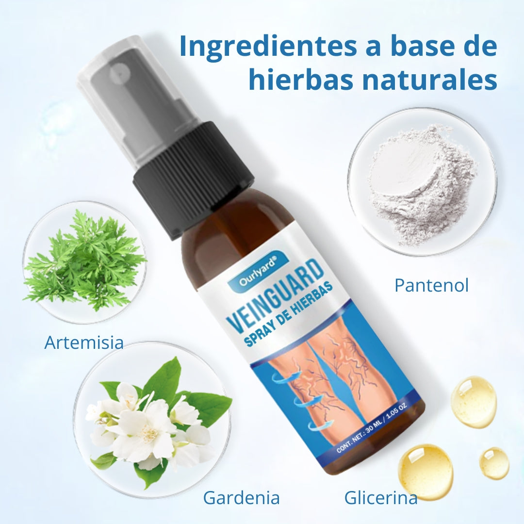 📢Ourlyard® VeinGuard Spray de Hierbas-✅ Clínicamente probado para eliminar las venas varicosas en solo 7 días.